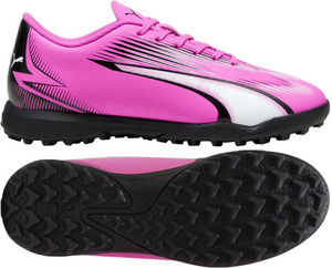 Różowe buty piłkarskie Puma Ultra Play TT 107779 01 - Junior