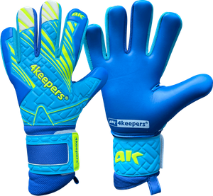 Turkusowo-niebieskie rękawice bramkarskie 4Keepers Soft Azur NC