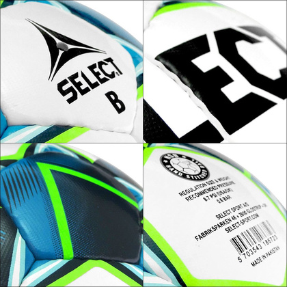 Biało-niebieska piłka nożna halowa Select Futsal Super