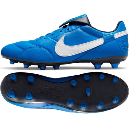 Niebieskie buty piłkarskie Nike Premier III FG AT5889 414