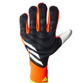 Czarno-koralowe rękawice bramkarskie Adidas Predator GL Pro IQ4031
