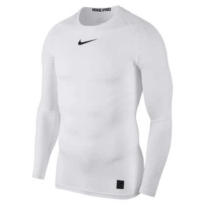 Biała koszulka termoaktywna Nike Pro Top Compression 838077-100