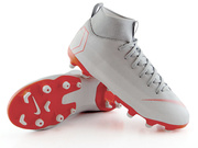 Szare buty piłkarskie Nike Mercurial Superfly Academy FG/MG AH7337-060 JR