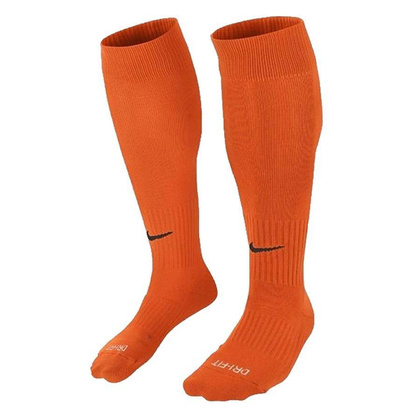 Pomarańczowe getry skarpety piłkarskie Nike Classic II Cush OTC Team SX5728 816