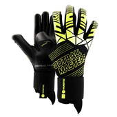 Czarno-żółte rękawice bramkarskie Football Masters Fenix Yellow