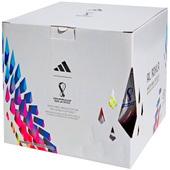 Biała piłka nożna Adidas Al Rihla League Fifa World Cup 2022 H57782 + pudełko