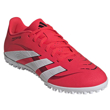 Czerwono-białe buty piłkarskie Adidas Predator League TF ID3784