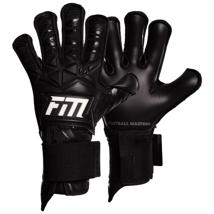 Czarne rękawice bramkarskie Football Masters Invictus X Pro Black