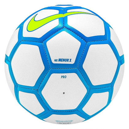 Biało-niebieska piłka nożna halowa Nike Futsal Menor X SC3039-103 - rozmiar 4 