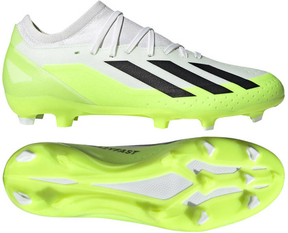 Biało-seledynowe buty korki Adidas X Crazyfast HQ4534
