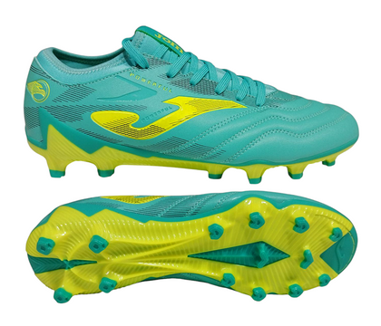 Turkusowo-seledynowe buty piłkarskie Joma Powerful 2527 POWS2527FG