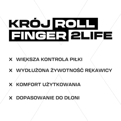 Biało-niebieskie rękawice bramkarskie Football Masters Invictus X White Blue