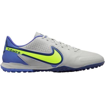 Szaro-niebieskie buty piłkarskie turfy Nike Tiempo Legend 9 Academy DA1191 075