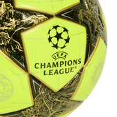 Seledynowo-czarna piłka nożna meczowa Liga Mistrzów Adidas UCL Pro JP1545