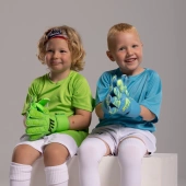 Turkusowo-seledynowe rękawice bramkarskie Football Masters Invictus X Junior Miami