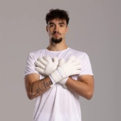 Białe rękawice bramkarskie Football Masters Varis X All White