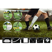 Czarna bramka ścianka treningowa do odbijania piłki rebounder Dunlop 4w1 184838