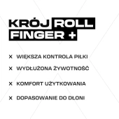 Pomarańczowo-czarne rękawice bramkarskie Football Masters Invictus X PRO Orange Fluo