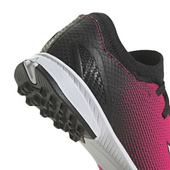 Różowo-czarne buty turfy Adidas X Speedportal.3 GZ2465 - Junior