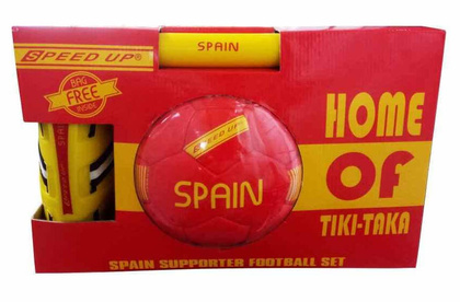 Czerwono-żółty zestaw piłkarski Speed Up Spain 3090