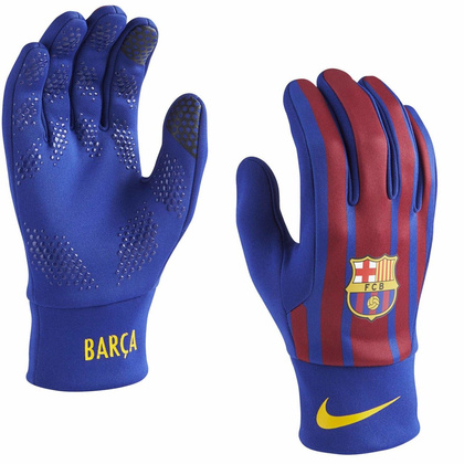 Granatowe rękawiczki piłkarskie Nike FCB Stadium GS0354-485