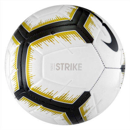 Biało-czarna piłka nożna Nike Strike SC3310-102 - rozmiar 4