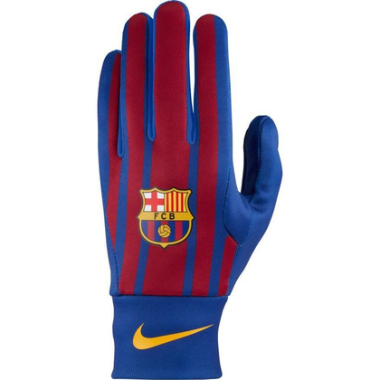 Granatowe rękawiczki piłkarskie Nike FCB Stadium GS0354-485