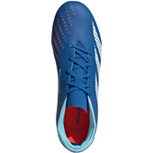 Niebiesko-białe buty piłkarskie Adidas Predator Accuracy.3 L FG GZ0015