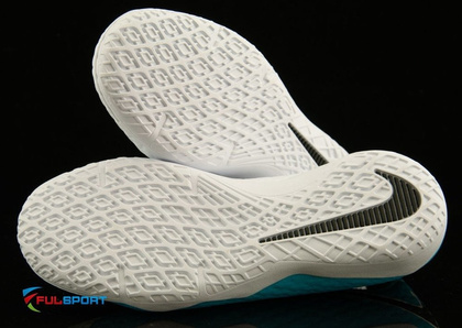 Niebiesko-białe buty piłkarskie na halę Nike Hypervenom Phelon IC 852600-104 JR