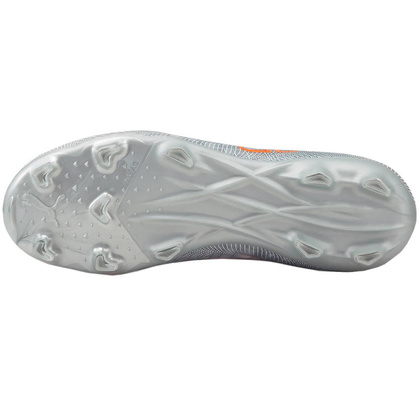 Szaro-pomarańczowe buty piłkarskie Puma Ultra 3.4 FG/AG 106738 01 - Junior