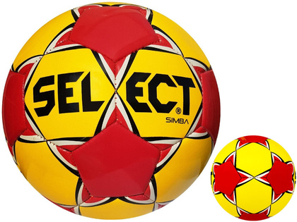 Żółto-czerwona piłka nożna Select Simba r4