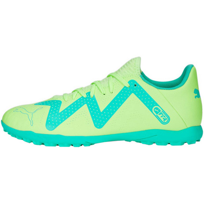 Seledynowo-turkusowe buty turfy Puma Future Play TT 107191 03