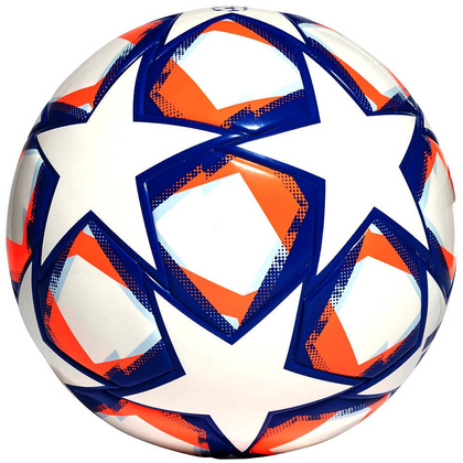 Biało-niebieska piłka nożna Adidas Finale 20 Junior 290g FS0267 - rozmiar 4