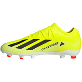 Seledynowo-białe buty piłkarskie Adidas X Crazyfast League IG0605