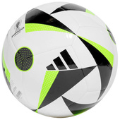 Biało-zielona piłka nożna Adidas Fussballliebe Club Euro 2024 IN9374