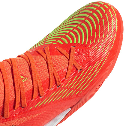 Czerwono-pomarańczowe buty piłkarskie halówki Adidas Predator Edge.3 GV8518