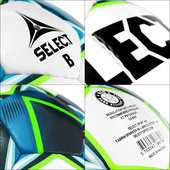 Biało-niebieska piłka nożna halowa Select Futsal Super