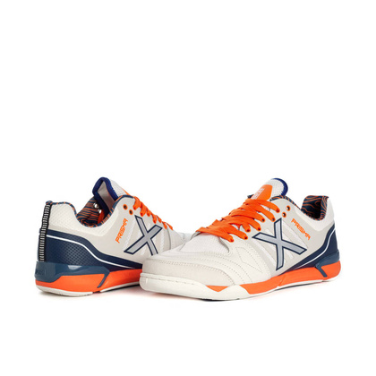 Szaro-pomarańczowe buty halowe Munich Prisma 19 3116019