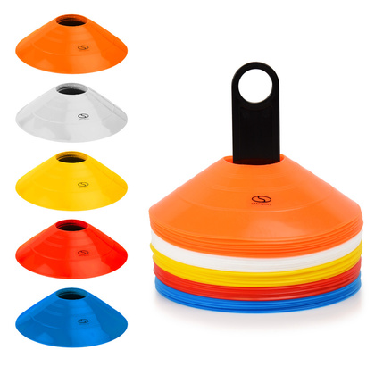 Kolorowe pachołki talerzyki stożkowe 50szt. TT50-19MULTI