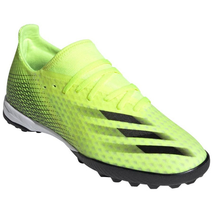 Seledynowo-czarne buty piłkarskie turfy Adidas X Ghosted.3 TF FW6944