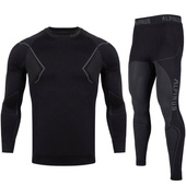 Czarny komplet termoaktywny męski Alpinus Baselayer Active GT43257