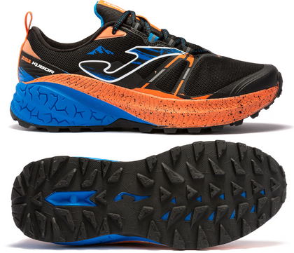 Czarno-pomarańczowe buty trekkingowe Joma Kubor 2201 TKKUBW2201
