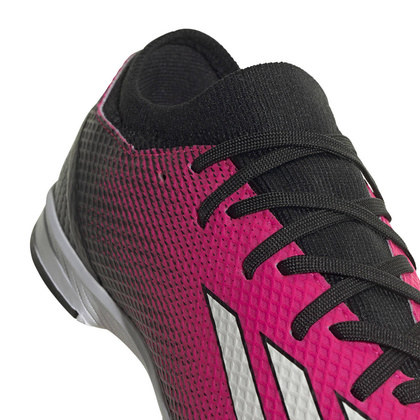 Różowo-czarne buty turfy Adidas X Speedportal.3 GZ2465 - Junior