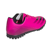 Różowo-czarne buty piłkarskie turfy Adidas X Ghosted.4 TF FW6919 - Junior