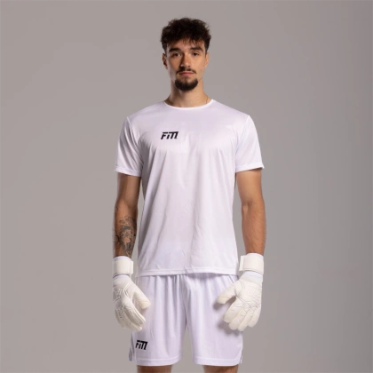 Białe rękawice bramkarskie Football Masters Varis X All White
