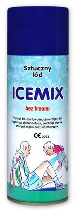 Zestaw sztuczny lód zamrażacz spray chłodzący ICEMIX 400ml - 12szt.