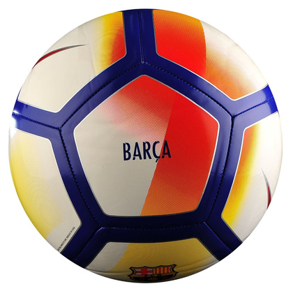 Biało-granatowa piłka nożna Nike Pitch FC Barcelona SC3480-100 r5