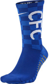 Niebieskie skarpetki treningowe piłkarskie Nike Chelsea CREW-GFX SX7560-495