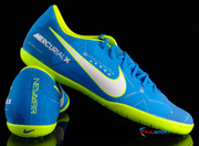 Niebiesko-żółte buty piłkarskie na halę Nike Mercurial Victory IC 921516-400