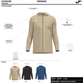 Niebieska kurtka softshell Joma Explorer 102481.713